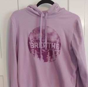 Life is Good Breathe graphic hoodie